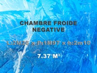 Chambre froide Négative 2,26 x 1,97 x h 2,10m (7,37m3)