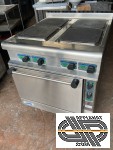 Fourneau pro 100% électrique | BONNET gamme 900 | 4 plaques 30 x 30 cm sur four