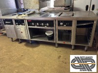 Fourneau modulaire électrique Charvet - 2m60 - friteuse + induction + plancha 