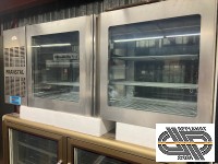 Placard inox 4 portes vitrées réfrigéré +2°C<+10°C  | 1m60 | traversant | FRANSTAL 