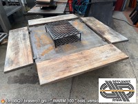 (x3) Braséros/BBQ/planchas au feu de bois – Warm par « Manufacture du Parc »