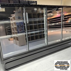 Vitrine murale basse 4 portes vitrées en 2 modules EPTA Mambo Next 1250