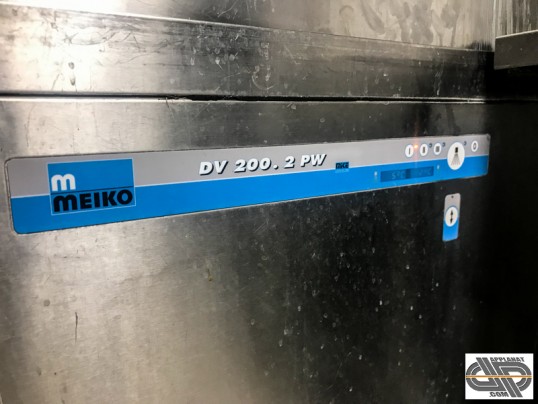 bandeau avant d'un MEIKO DV 200.2 PW d'occasion a ouverture et de fermeture automatique du capot