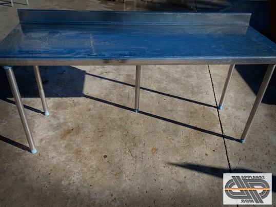Table de préparation inox 2m00 d'occasion