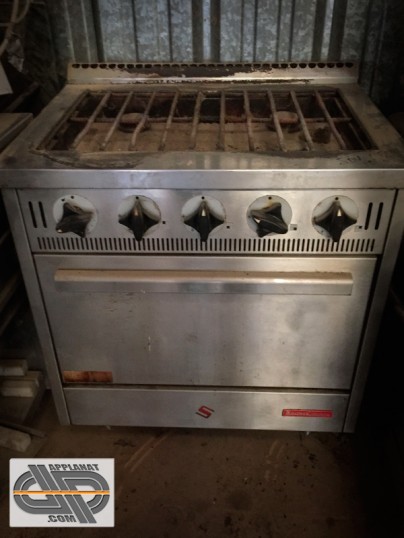 Fourneau 4 feux / four gaz d'occasion SOLYMAC - SOLYCHEF 4