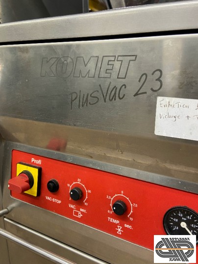 Commandes électromécaniques simples d'une Machine a emballer sous vide Komet PlusVac 23