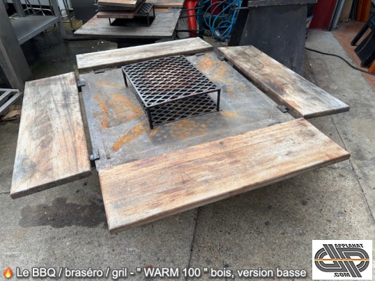 Equipement de cuisson design barbecue plancha brasero Warm 100 bois d'occasion