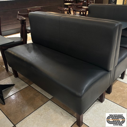 Banquettes restaurant 1m50 noires occasion