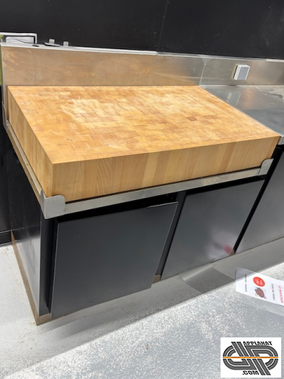 Plot de découpe boucherie 1m00 occasion avec billot bois 1000 x 600 