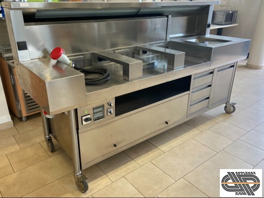 Station cuisson mobile avec aspiration Show Cooking ALTO 3